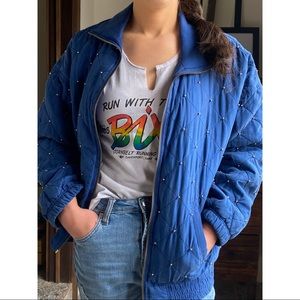 Vintage Silk Beaded Bomber